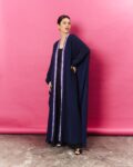 Artaal wrap -Lavender in navy blue (5)