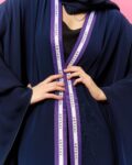 Artaal wrap -Lavender in navy blue (5)