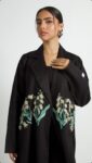 Black linen abaya (1)