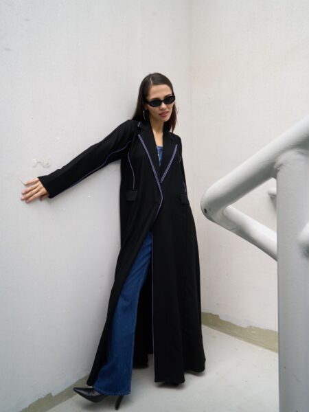 Lya in light purple abaya artaal official